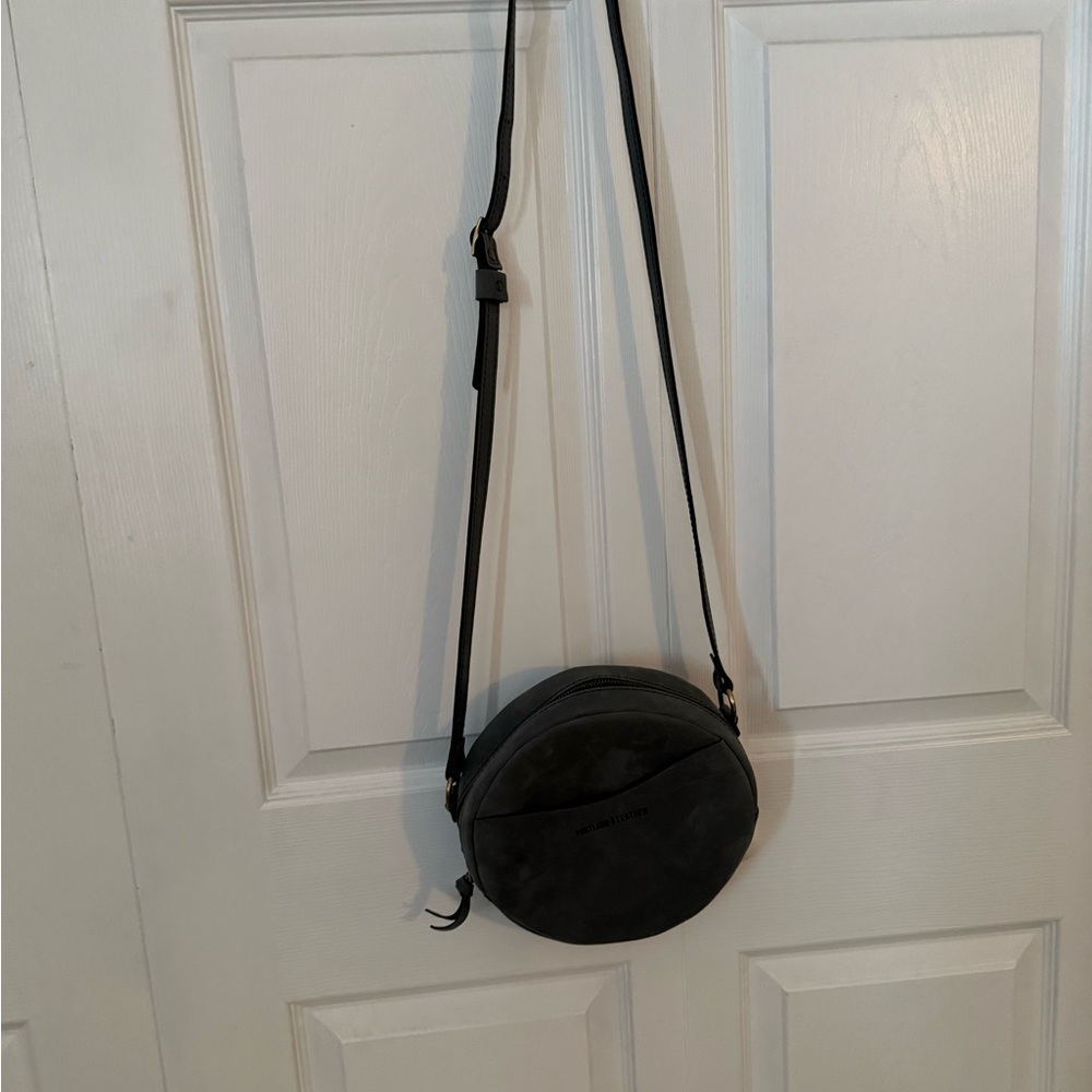 Gray/blue Crossbody Bag
